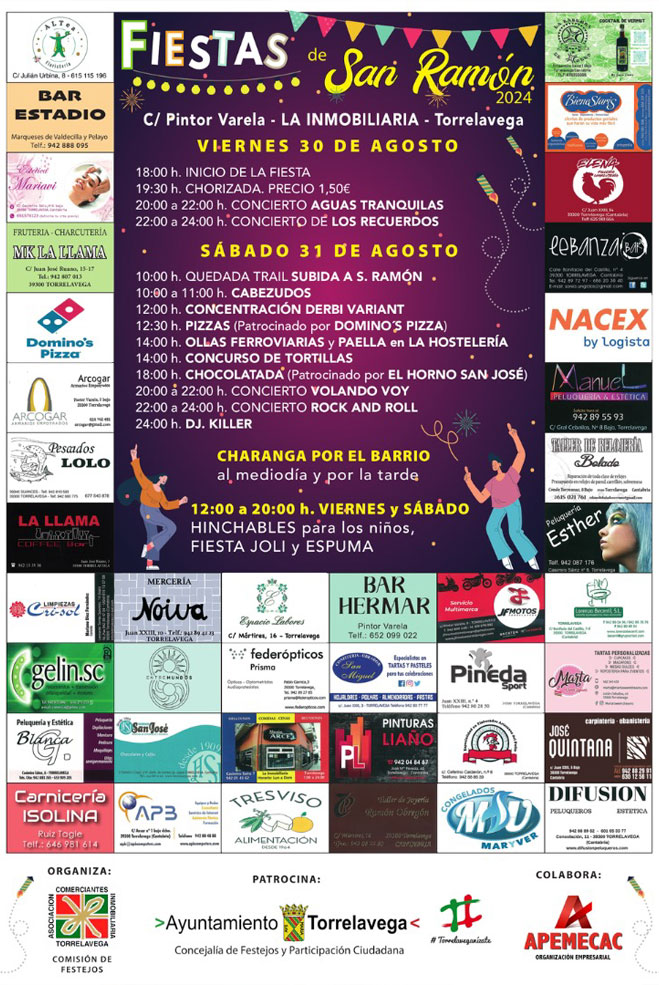 Fiestas de San Ramón en el barrio de La Inmobiliaria SanRamonCartel2024