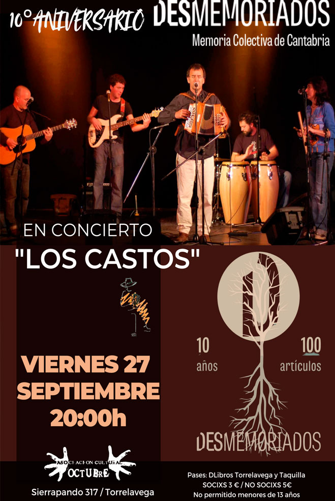 El colectivo Desmemoriados celebra su décimo aniversario en la Asociación Octubre DesmemoriadosXAniversario