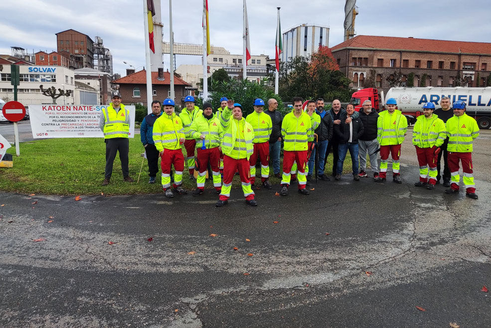 La logística de Solvay mantendrá los paros ante la falta de acuerdo KatoenNatieprimerdiaparos
