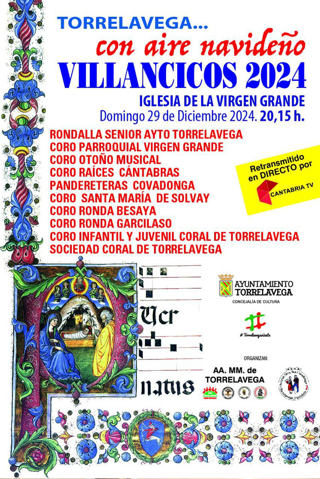 El domingo se celebra el concierto ‘Torrelavega… con aire navideño’ ConciertoVillancicos2024