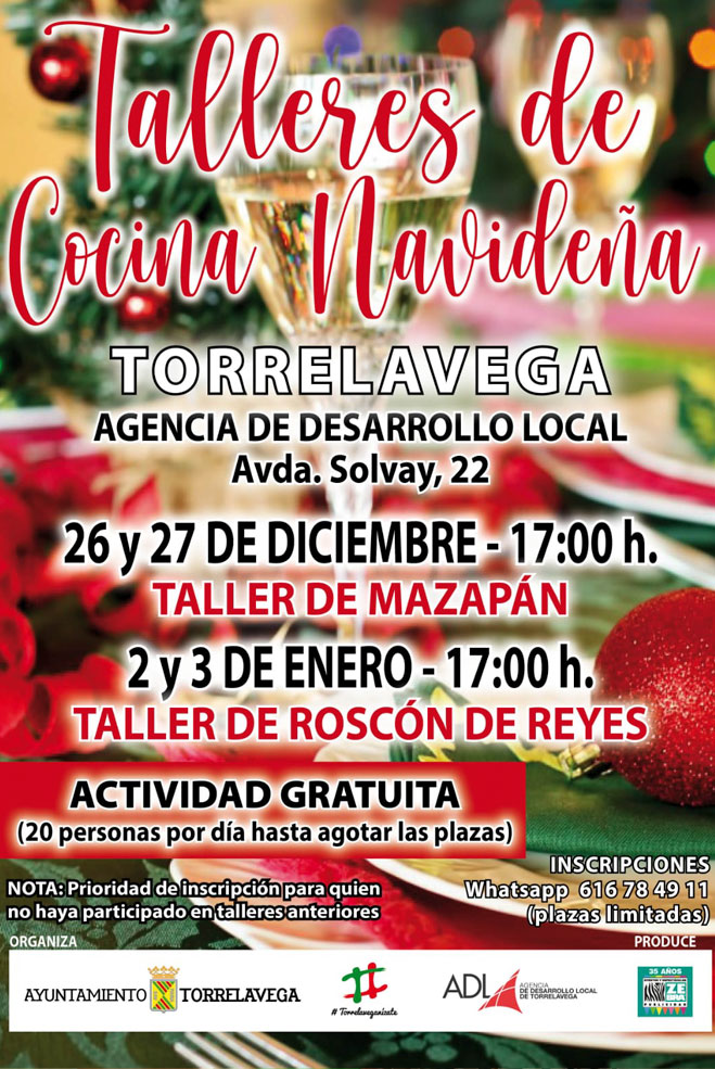 Talleres gratuitos de Cocina Navideña en el Centro de Formación TalleresCocinaNavidad2024