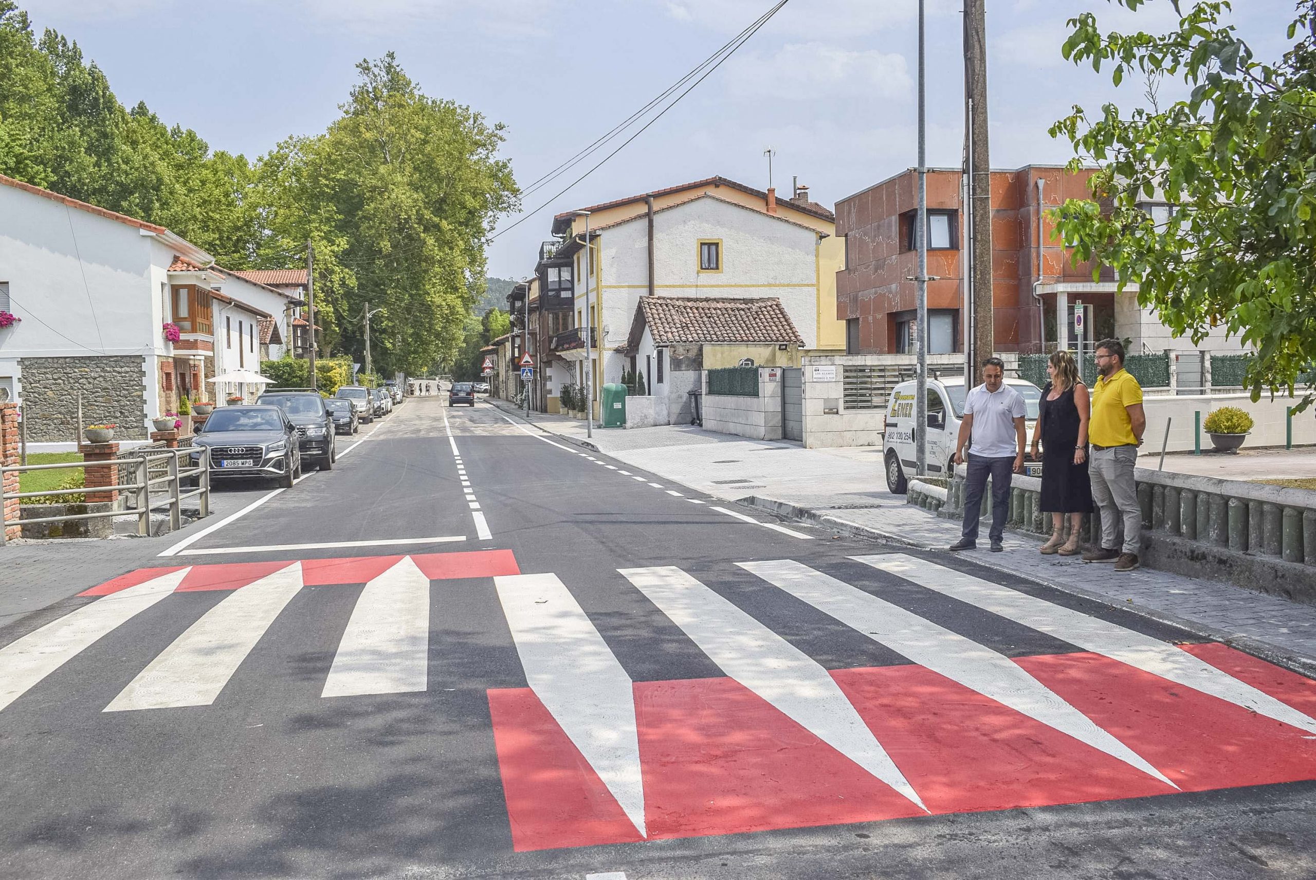 Piélagos mejora la seguridad vial en el centro urbano de Oruña