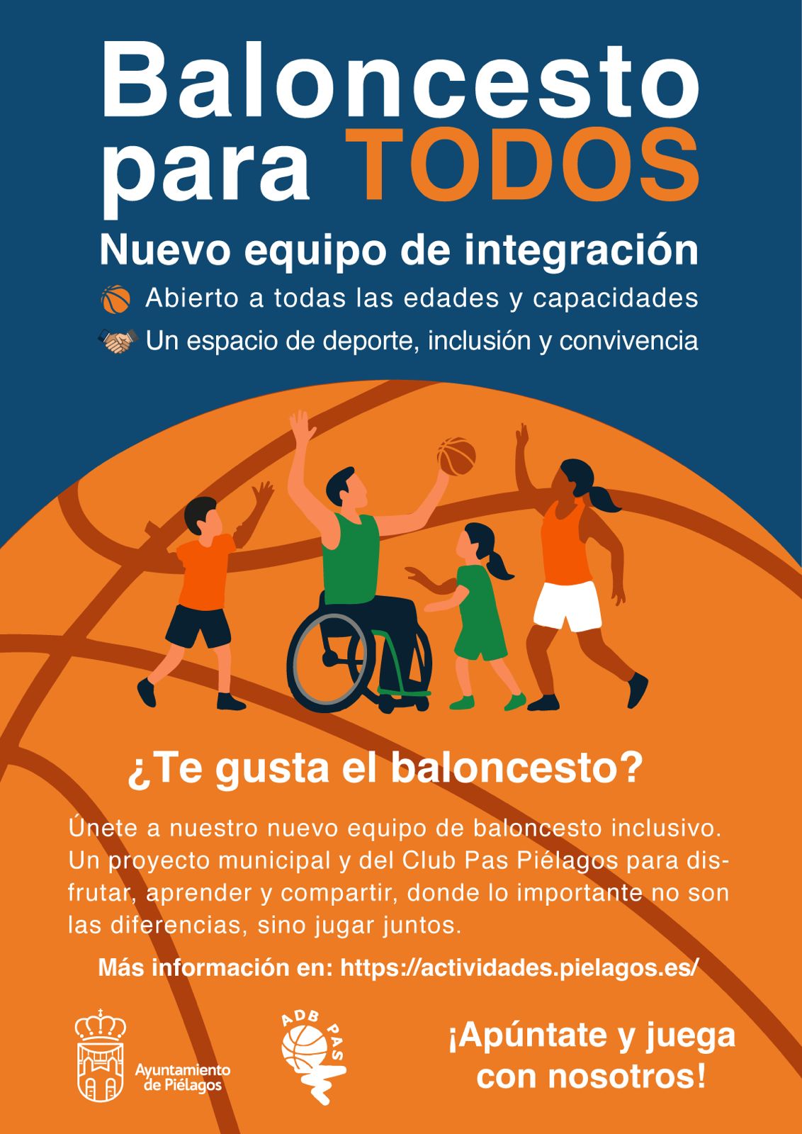 Nace el nuevo equipo inclusivo de baloncesto Pas Piélagos⁺ (Plus)