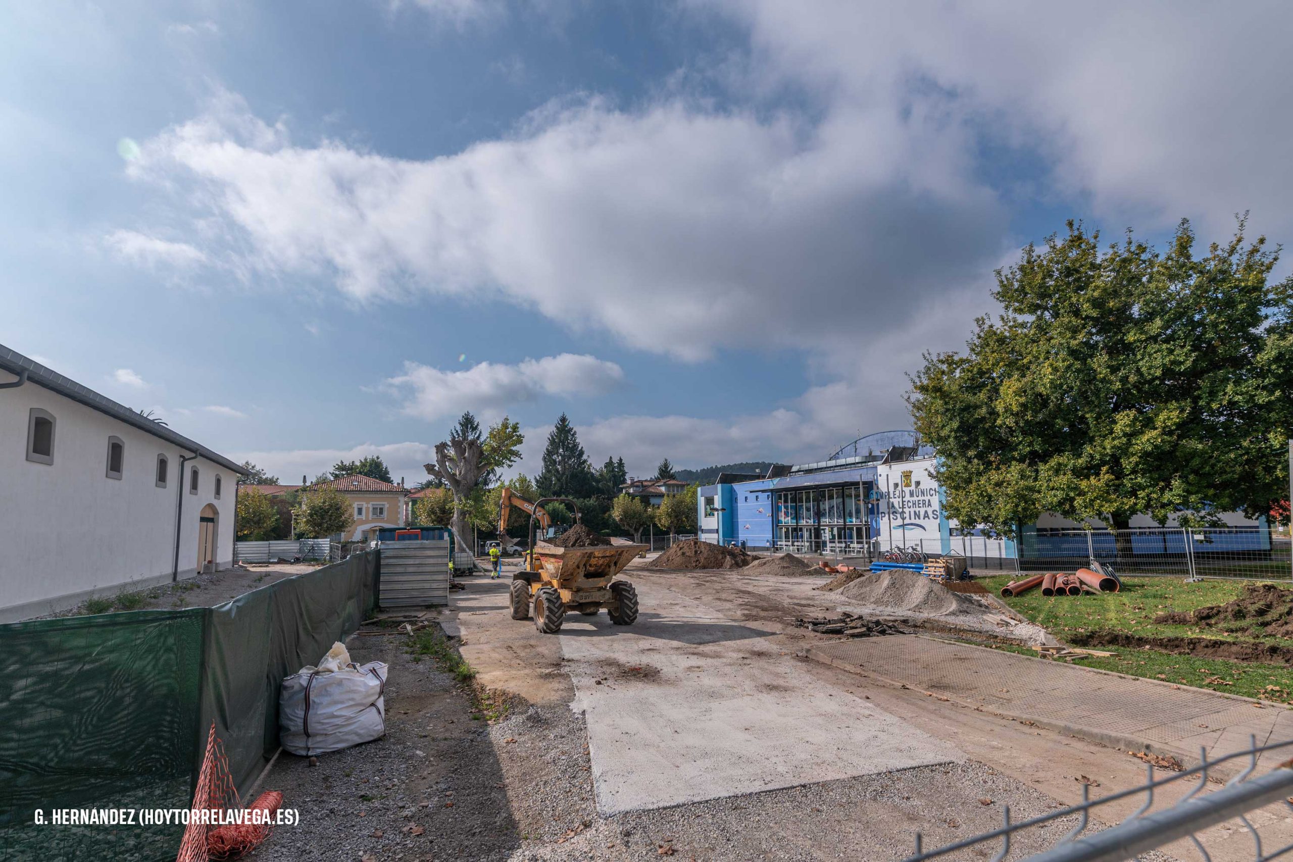 Las obras de mejora del abastecimiento y saneamiento del entorno de La Lechera acabarán en diciembre