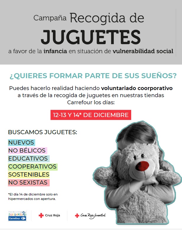Carrefour arranca la campaña ”DUENDES” con una donación a Cruz Roja de 100.000 euros en juguetes