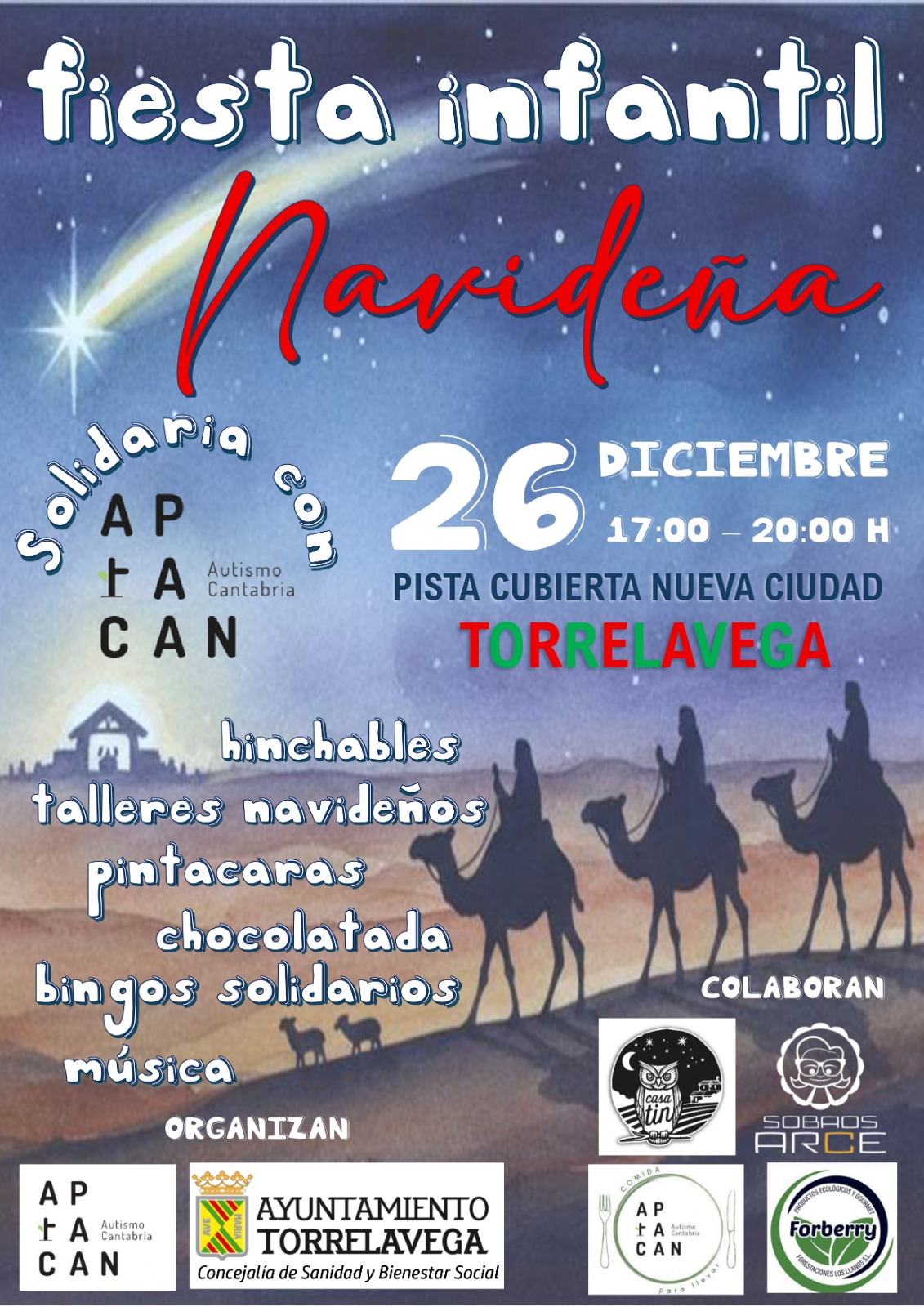 Fiesta Infantil Navideña Solidaria a favor de APTACAN