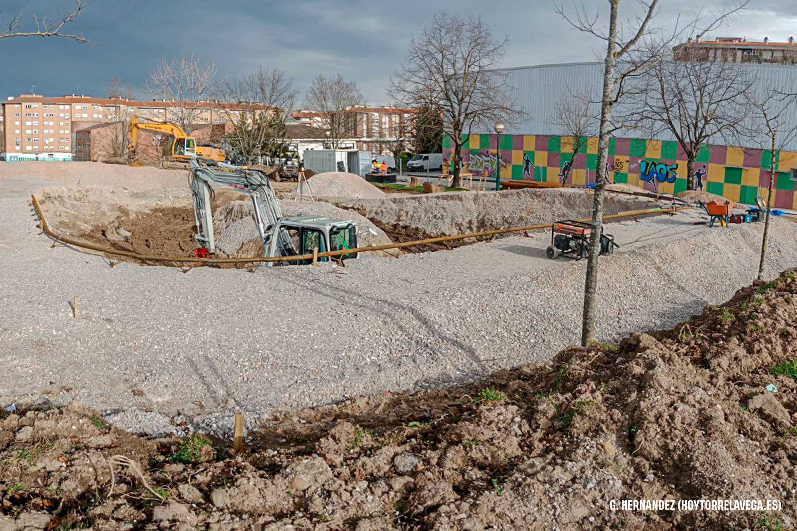 Siguen las obras de las nuevas pistas de skate