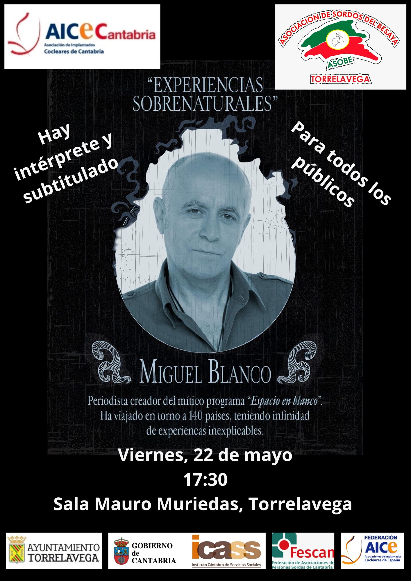 Charla ‘Experiencias Sobrenaturales’ de Miguel Blanco