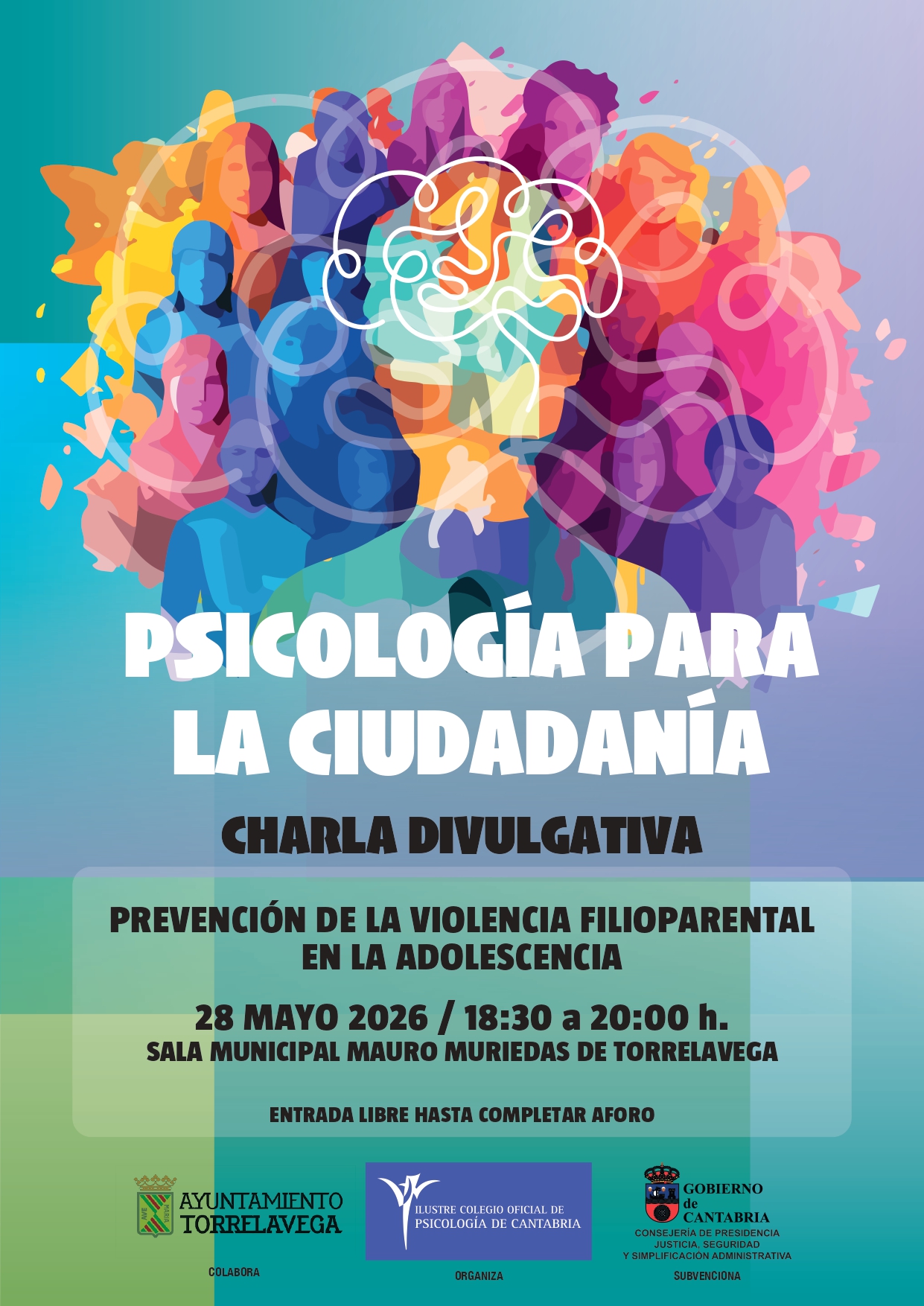 Charla divulgativa sobre convivencia familiar y adolescencia