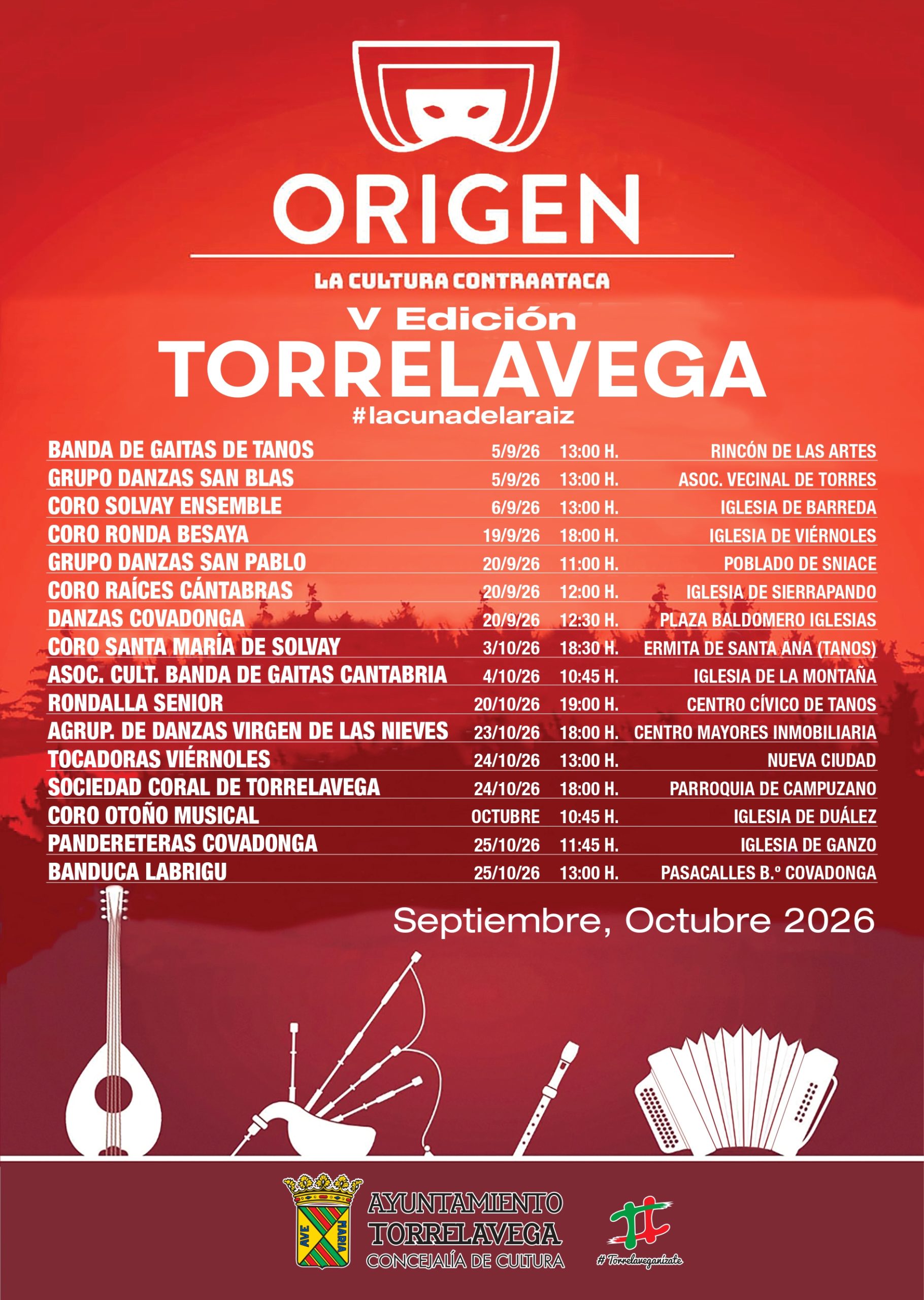 La quinta edición de ‘Origen. La Cultura Contraataca’ presenta 16 grupos de música y danza tradicional