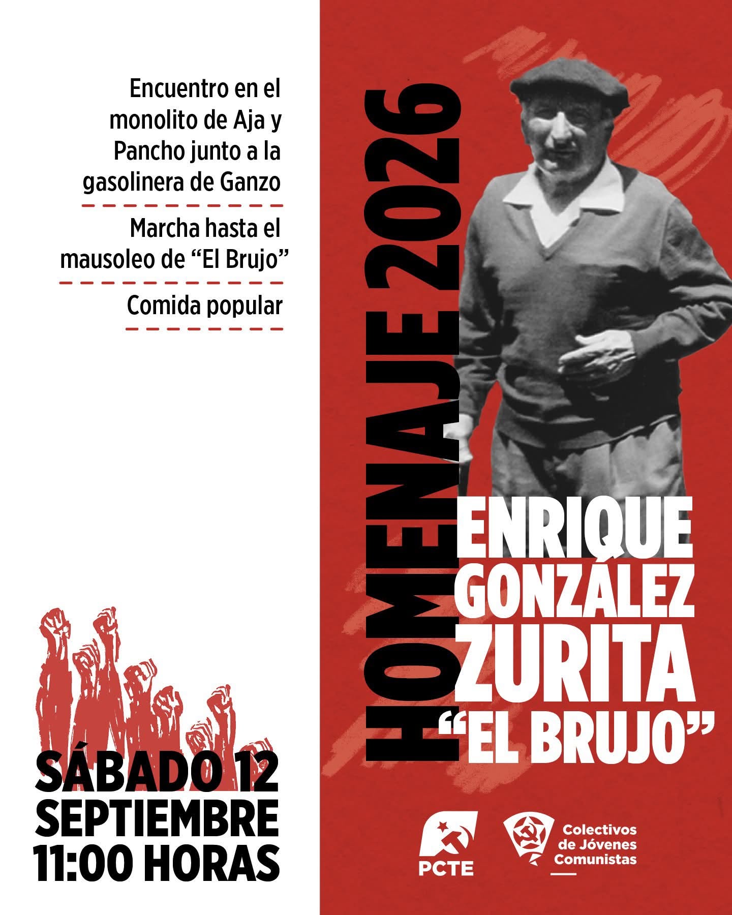 Marcha antifascista en homenaje a ‘El Brujo’ y a la guerrilla antifranquista