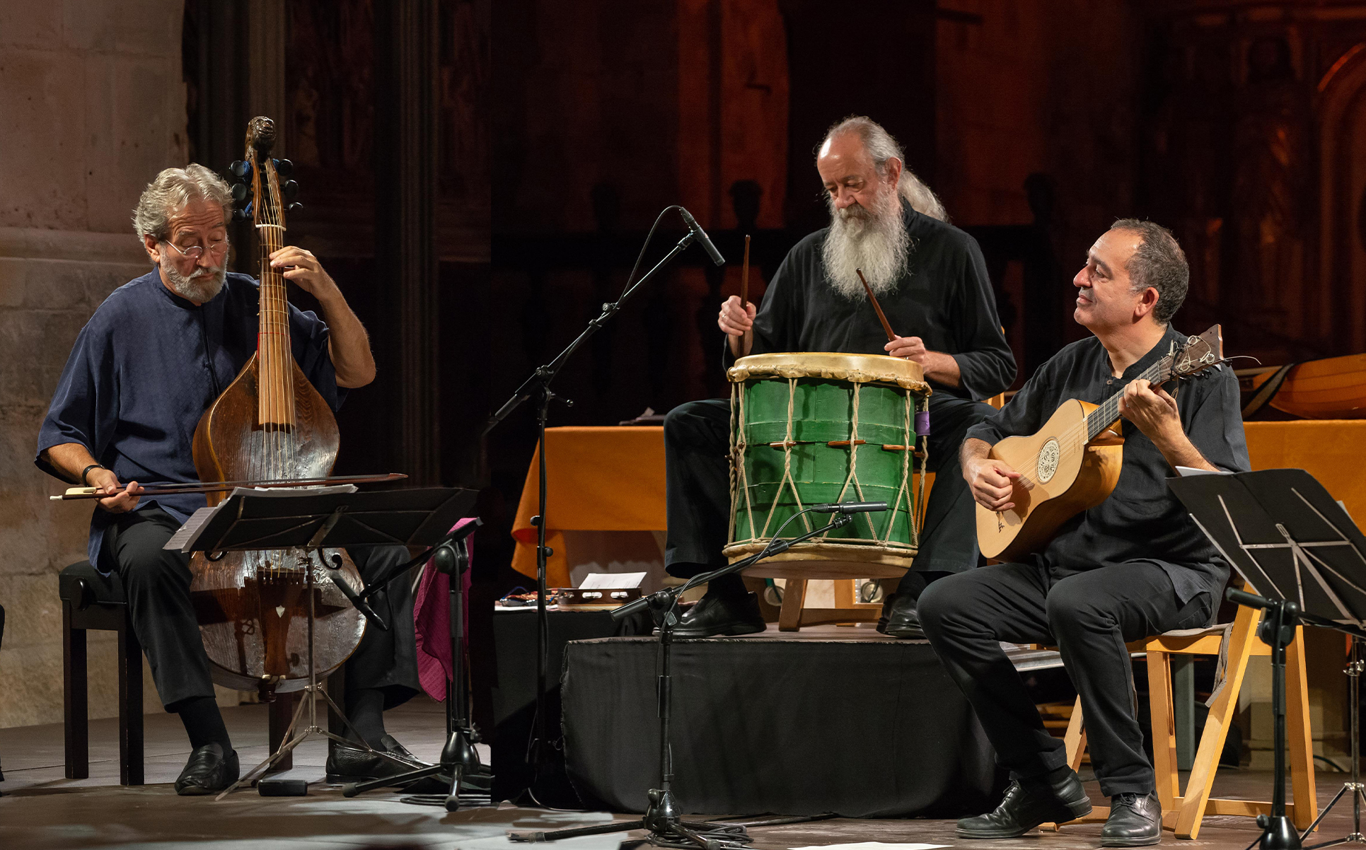Concierto del grupo Hespèrion XXI dirigido por Jordi Savall en Santillana del Mar